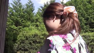 Japanese wife, Maki Horiguchi sucks dick, uncensored