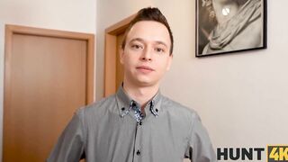 HUNT4K Man sells girlfriends cunt to rich friend