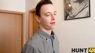 HUNT4K Man sells girlfriends cunt to rich friend