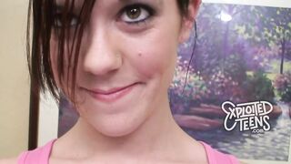 Thin college coed with a nice clitoris offer fellatio