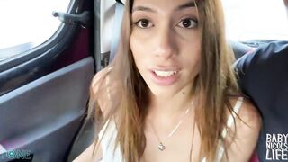 SQUIRTING AND SWALLOWING ON AN UBER! GET KICKED OUT!