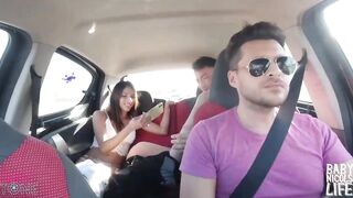 SQUIRTING AND SWALLOWING ON AN UBER! GET KICKED OUT!