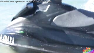 2 PAWGs eating twat on a jet ski