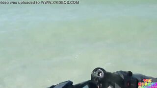 2 PAWGs eating twat on a jet ski
