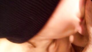 Kinky rave cunt with mouth inhales cock like a maniac after the party.