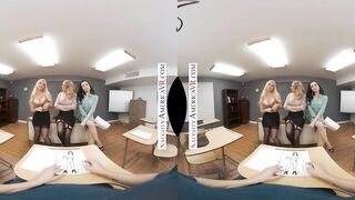 Sexsual America - 3 big boobed MILFS enjoy sharing a penis together