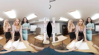 Sexsual America - 3 big boobed MILFS enjoy sharing a penis together
