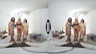 Sensual America - 3 BABE MILFS banged a stranger inside the Dressing Room