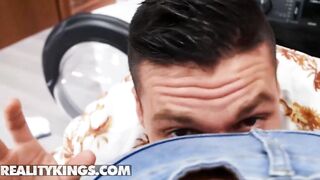 Reality Kings - Jennifer Mendez Banged Rough By Her Roommate Into The Laundry Room