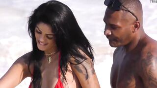 Shayene Samara fodeu com negão do pau grande na praia da Barra