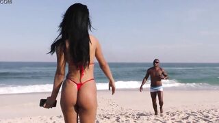Shayene Samara fodeu com negão do pau grande na praia da Barra