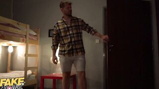 Fake Hostel Pillow Fighting Bimbos Got shagged by a hostel guest