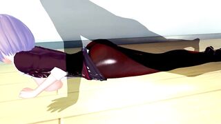 FEMALE PROFESSOR NEEDS ENERGY 3D CARTOON