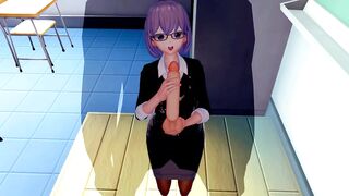 FEMALE PROFESSOR NEEDS ENERGY 3D CARTOON