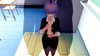 FEMALE PROFESSOR NEEDS ENERGY 3D CARTOON