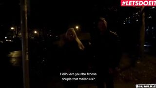 LETSDOEIT - (Fit XXX Sandy & Mr. White) Fit Lovers It's Banging On The Bus After Daily Workout