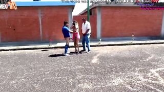 THEY HUMILIATE INTO OUTDOOR AND PLOWED LITERALLY INTO THE MIDDLE OF THE AVENUE TO DANNA BABE