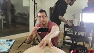 Kitty Jaguar plowed after having her asshole inked