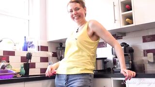 AuntJudys - 46yo Natural FullBush Amateur cougar Alexia give JOI into the Kitchen