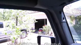 GIRLCUM Vehicle Riding Banged With Multiple Extreme Orgasms
