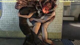 Jill Valentine inside Trouble 3D Monster porn animation
