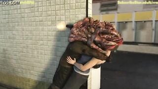 Jill Valentine inside Trouble 3D Monster porn animation