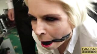 Submissive Lady Receives Cum Into Mouth