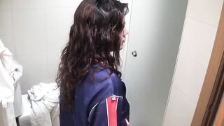 18 yo chick sets up a secret camera to scene herself fucking the plumber