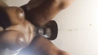 Huge Plump African Hooters Tia liking The Gloryhole