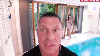 MyNaughtyAlbum - Susan Ayn Tiny Titted Czech Hot Fucks Photographer by the Pool - LETSDOEIT