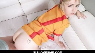 Cute Blonde Stepsis Fucks Brother For Extra Cash
