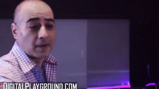 Bubble butt small tit (Aidra Fox) slides the ass inside Assassin and deepthroats some big
