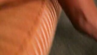 Adorable ebony Bombshell takes rough penis all the way down her throat