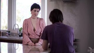 Young Goddess boy seduced her stepmom to plowed her rough
