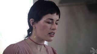 Young Goddess boy seduced her stepmom to plowed her rough