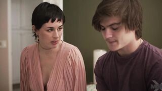 Young Goddess boy seduced her stepmom to plowed her rough