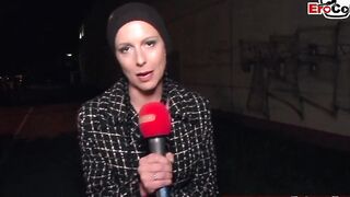 OUTSIDE CASTING - unknown dude pick up from german eighteen year mature