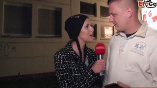 OUTSIDE CASTING - unknown dude pick up from german eighteen year mature
