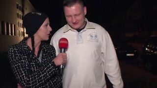 OUTSIDE CASTING - unknown dude pick up from german eighteen year mature