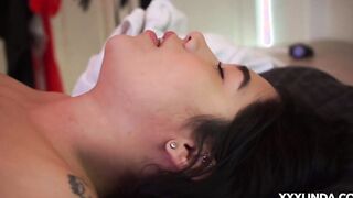 Getting Goddess body strokes from the boss
