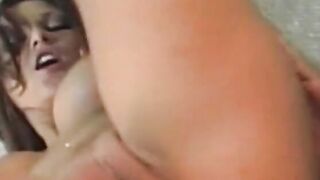 Incredible Sexy white whore with super rack gets her asshole filled up with cock