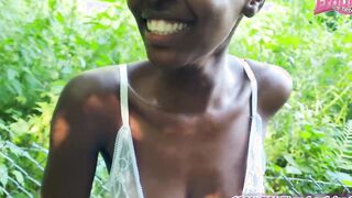German african ebony 19 yo at amateur outdoors point of view fucked