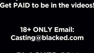 BLACKED Ashley offer hubby a surprise 3 way with Jill