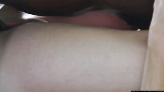 BLACKED Ashley offer hubby a surprise 3 way with Jill