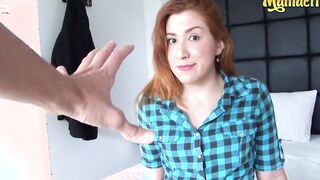 CarneDelMercado - Hispanic Red Haired 19 Yo Tricked Up Riding long african penis after