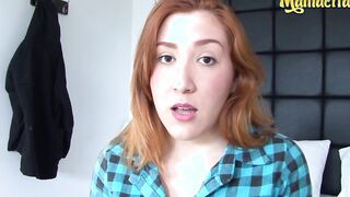 CarneDelMercado - Hispanic Red Haired 19 Yo Tricked Up Riding long african penis after