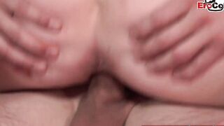 GERMAN CASTING - thin blonde shy 18 year old first time porn