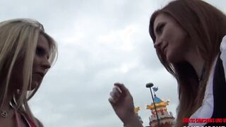 Pornocasting auf dem Oktoberfest mit Franzi - Outdoor blasen mit Spermawalk - Aische Pervers