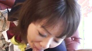 Sweet Barely Legal Fellatio a Penis fingered bushy snatch