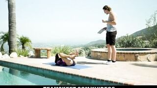 Coach can't keep his hands off teen yo gymnast's body (Alexia Anders) - Exxxtra Small